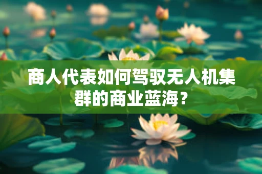 商人代表如何驾驭无人机集群的商业蓝海？