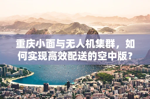 重庆小面与无人机集群，如何实现高效配送的空中版？