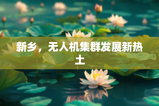 新乡，无人机集群发展新热土