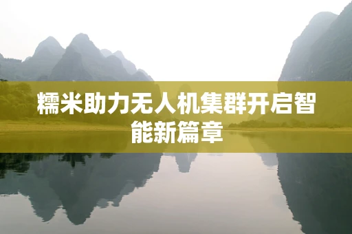 糯米助力无人机集群开启智能新篇章