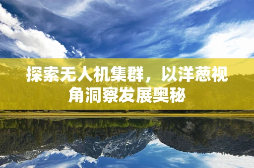 探索无人机集群，以洋葱视角洞察发展奥秘