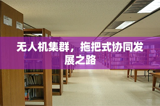 无人机集群，拖把式协同发展之路