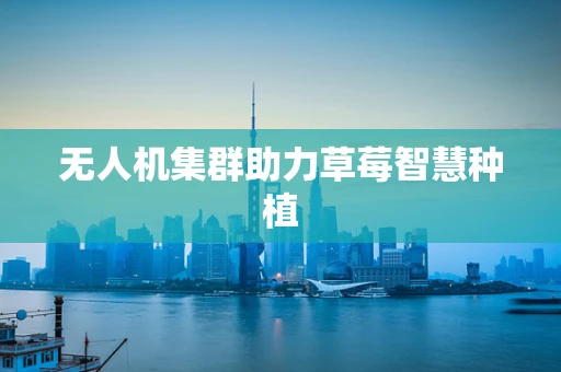 无人机集群助力草莓智慧种植