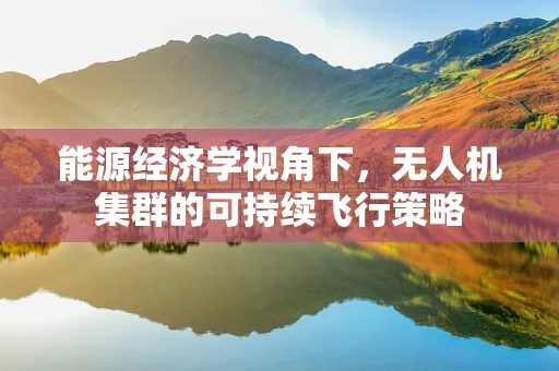 能源经济学视角下，无人机集群的可持续飞行策略