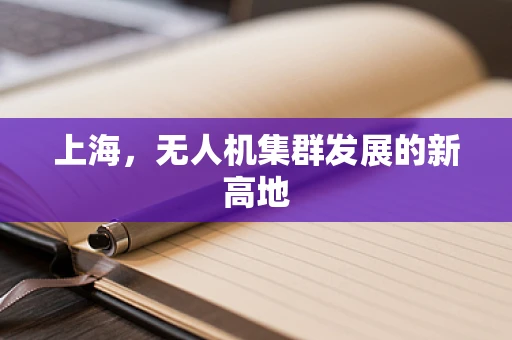 上海，无人机集群发展的新高地