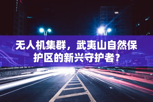 无人机集群，武夷山自然保护区的新兴守护者？