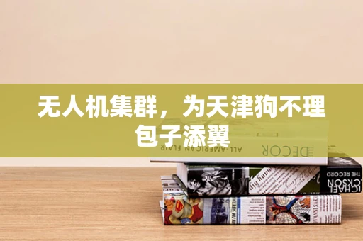 无人机集群，为天津狗不理包子添翼