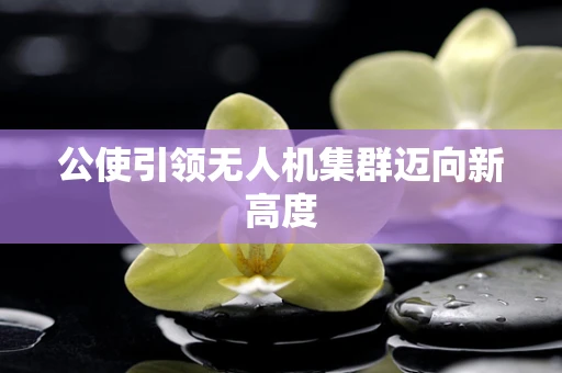 公使引领无人机集群迈向新高度