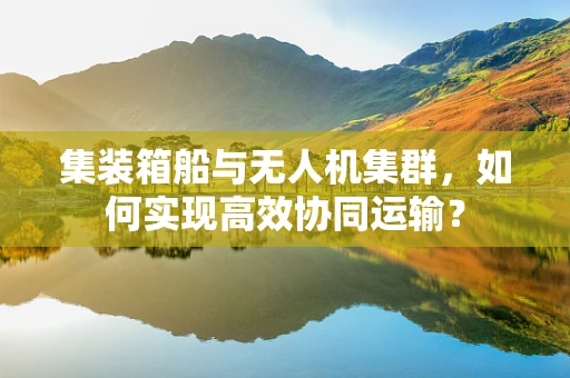集装箱船与无人机集群，如何实现高效协同运输？