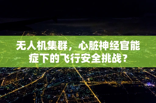 无人机集群，心脏神经官能症下的飞行安全挑战？
