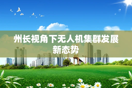 州长视角下无人机集群发展新态势