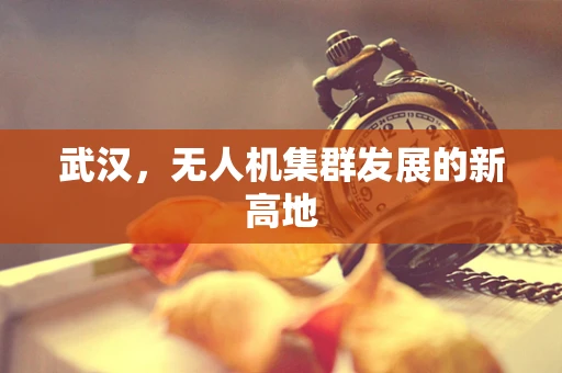 武汉，无人机集群发展的新高地