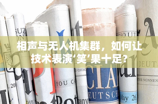 相声与无人机集群，如何让技术表演‘笑’果十足？