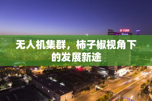 无人机集群，柿子椒视角下的发展新途