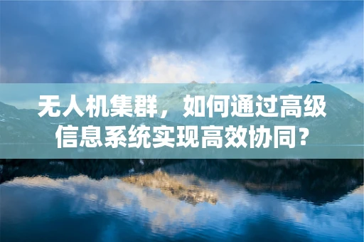 无人机集群，如何通过高级信息系统实现高效协同？