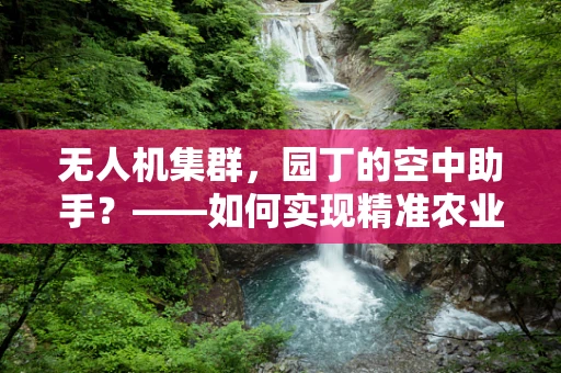无人机集群，园丁的空中助手？——如何实现精准农业的智能协同？
