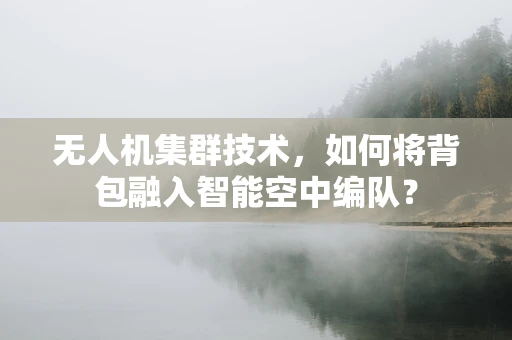 无人机集群技术，如何将背包融入智能空中编队？