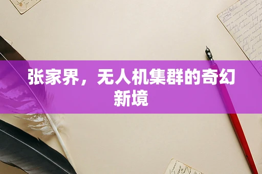 张家界，无人机集群的奇幻新境