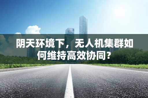阴天环境下，无人机集群如何维持高效协同？