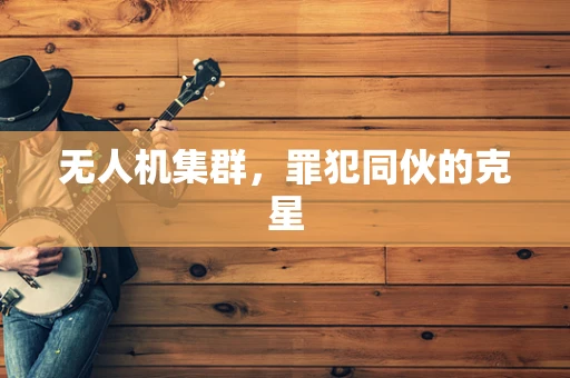 无人机集群，罪犯同伙的克星