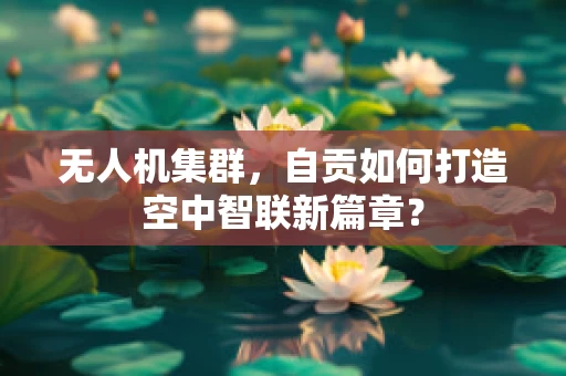 无人机集群，自贡如何打造空中智联新篇章？