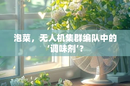 泡菜，无人机集群编队中的‘调味剂’？