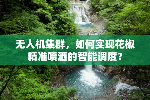 无人机集群，如何实现花椒精准喷洒的智能调度？