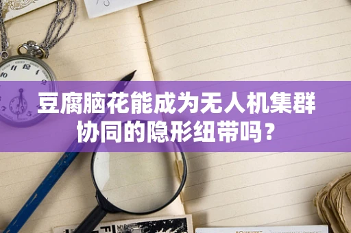 豆腐脑花能成为无人机集群协同的隐形纽带吗？