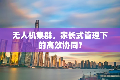无人机集群，家长式管理下的高效协同？