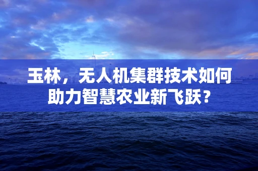 玉林，无人机集群技术如何助力智慧农业新飞跃？