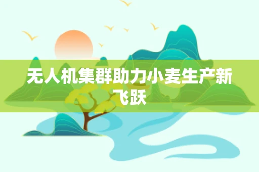 无人机集群助力小麦生产新飞跃