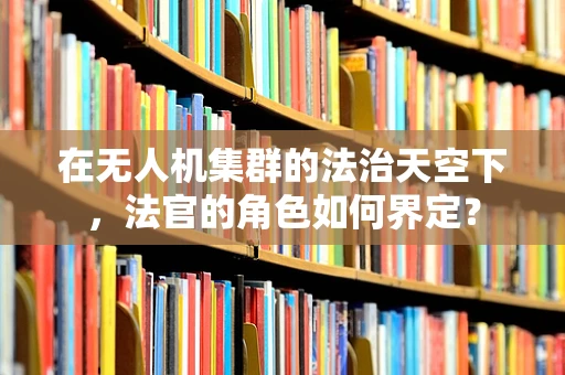 在无人机集群的法治天空下，法官的角色如何界定？