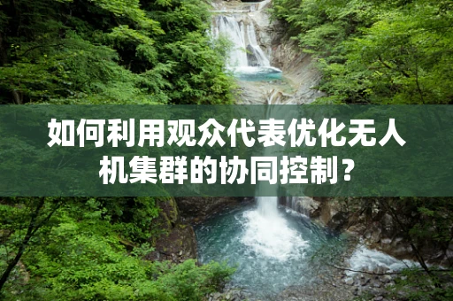 如何利用观众代表优化无人机集群的协同控制？