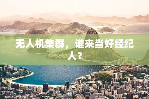无人机集群，谁来当好经纪人？