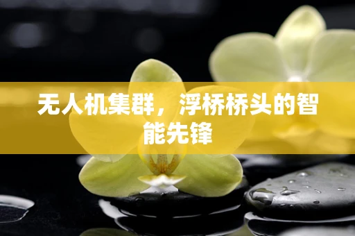无人机集群，浮桥桥头的智能先锋