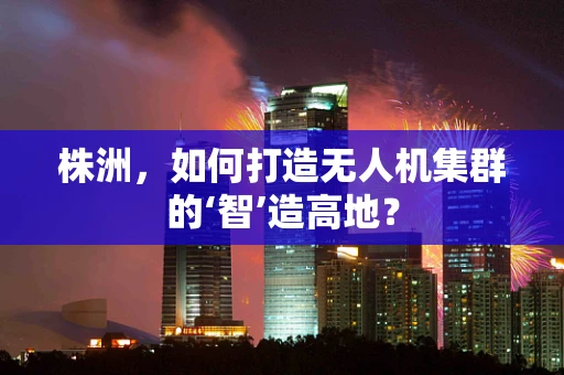 株洲，如何打造无人机集群的‘智’造高地？