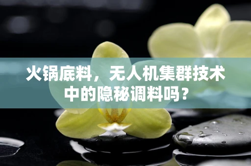 火锅底料，无人机集群技术中的隐秘调料吗？