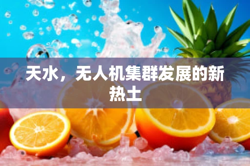 天水，无人机集群发展的新热土