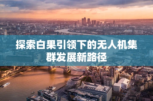 探索白果引领下的无人机集群发展新路径