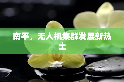 南平，无人机集群发展新热土