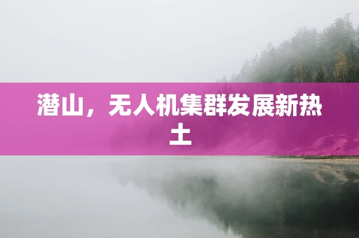潜山，无人机集群发展新热土