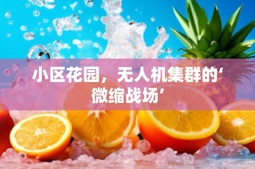 小区花园，无人机集群的‘微缩战场’