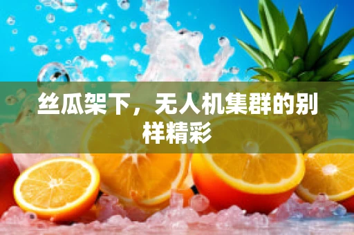 丝瓜架下，无人机集群的别样精彩
