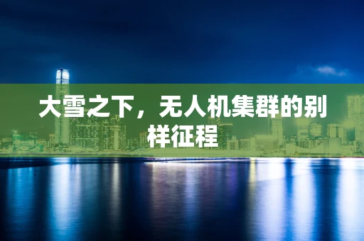 大雪之下，无人机集群的别样征程