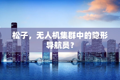 松子，无人机集群中的隐形导航员？