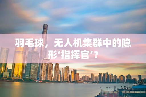 羽毛球，无人机集群中的隐形‘指挥官’？