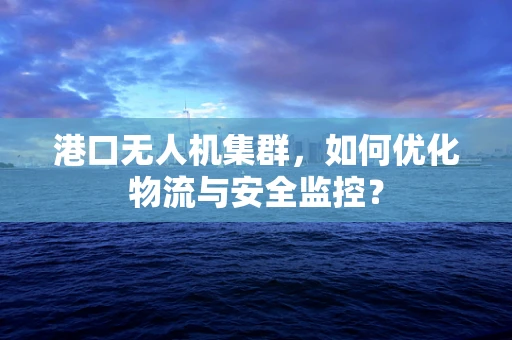 港口无人机集群，如何优化物流与安全监控？