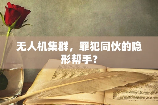 无人机集群，罪犯同伙的隐形帮手？