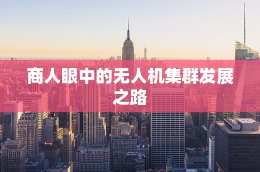 商人眼中的无人机集群发展之路