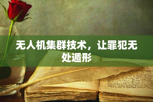无人机集群技术，让罪犯无处遁形